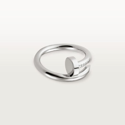 Juste un Clou ring, classic model, in white gold