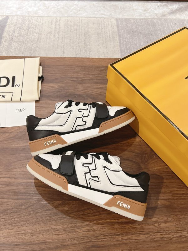Match Low Top Sneakers in Black/White Leather