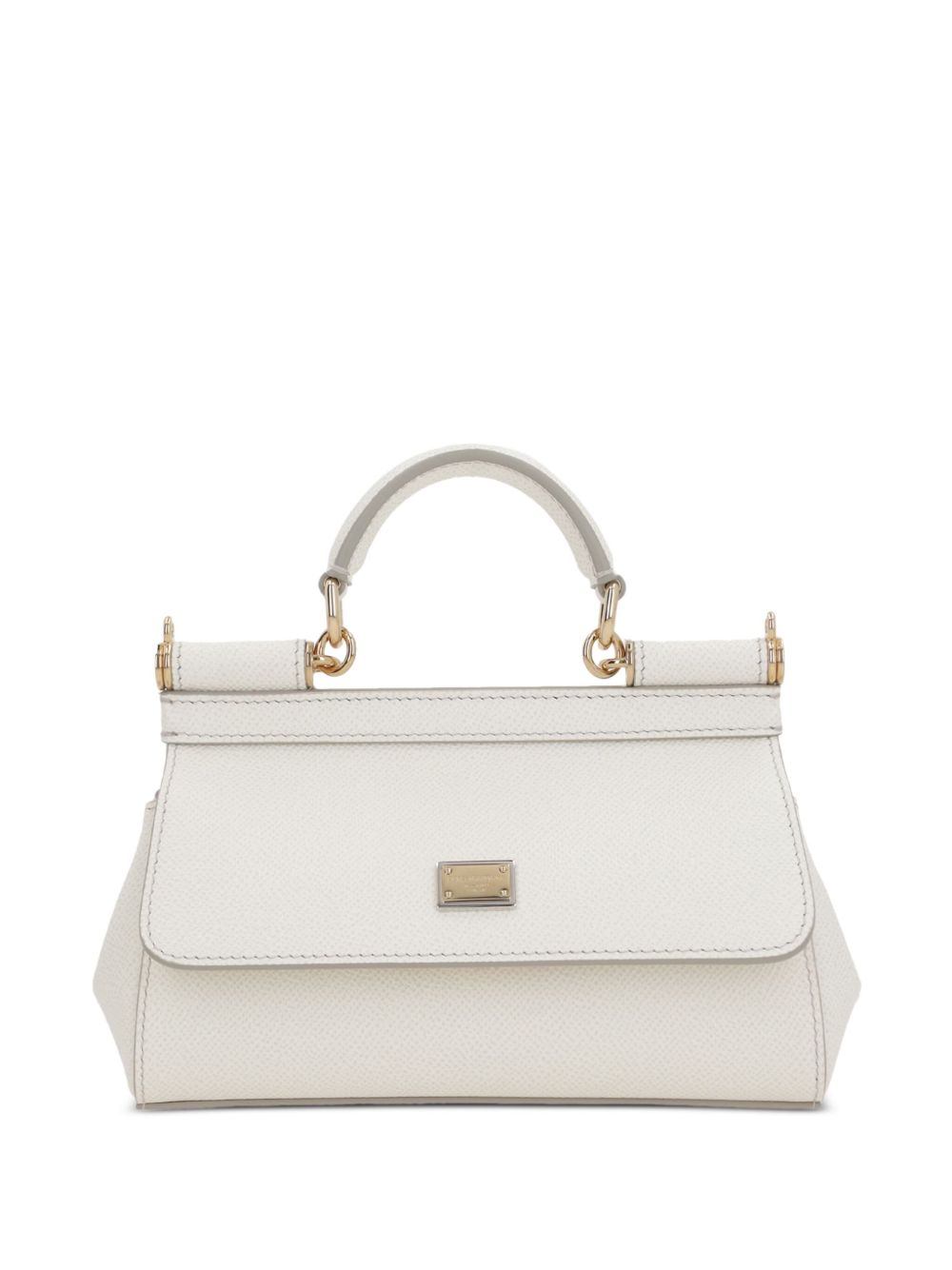 White leather Sicily bag