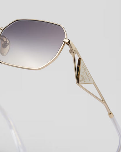 Sunglasses with Triangle Logo and Gradient Iris Lenses
