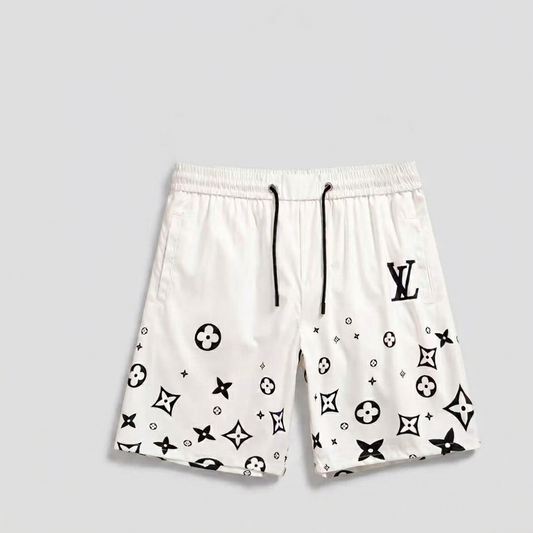 Costume da Bagno Monogram Floating Bianco/Nero