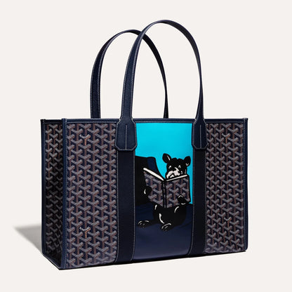 Villette Tote Bag MM Navy Blue