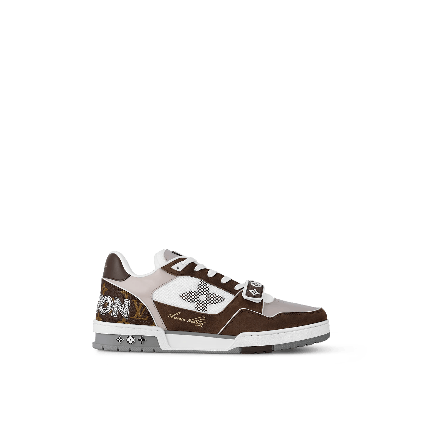 Sneaker Trainer Monogram Denim Mocha