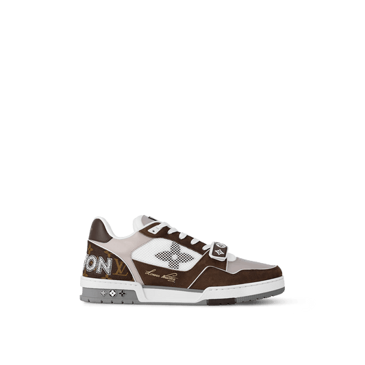 Sneaker Trainer Monogram Denim Mocha