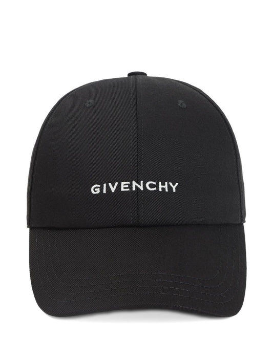 Cappellino da baseball nero con logo ricamato