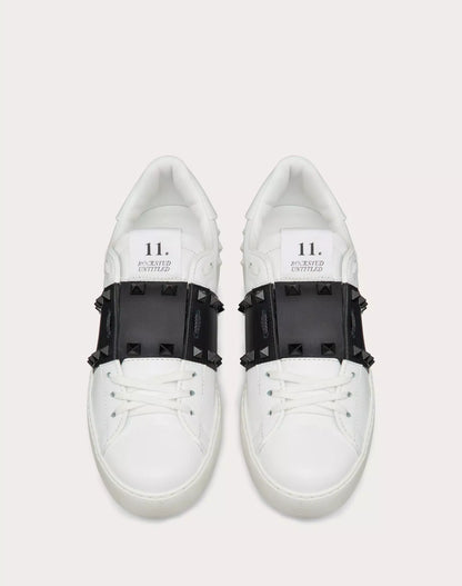 SNEAKER ROCKSTUD UNTITLED IN VITELLO CON BORCHIE IN TONO