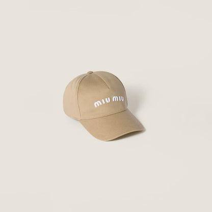 Kaki/White Drill Baseball Cap