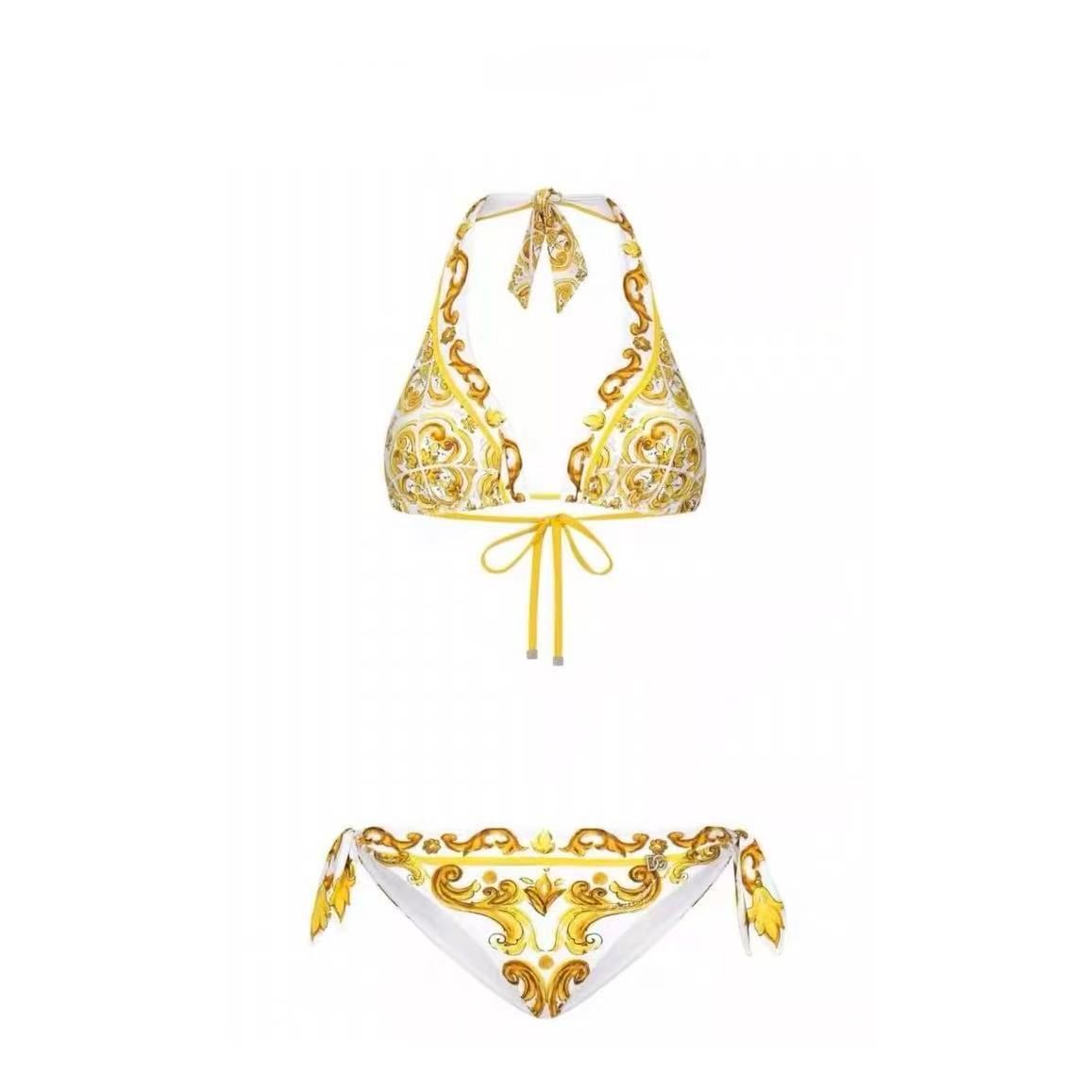 Bikini con Stampa Barocco Iconica