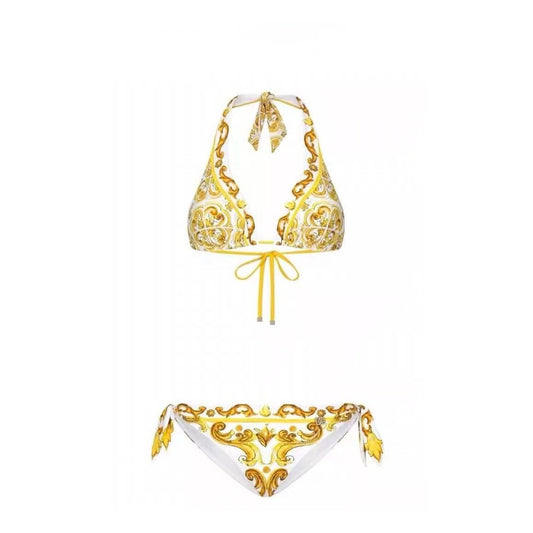 Bikini con Stampa Barocco Iconica