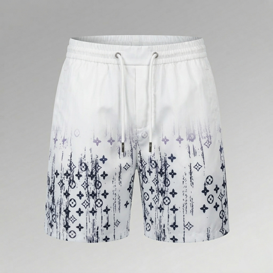 Costume da Bagno Monogram Acquerello Bianco