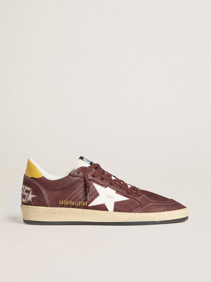 Chocolate nubuck with star and leather tag