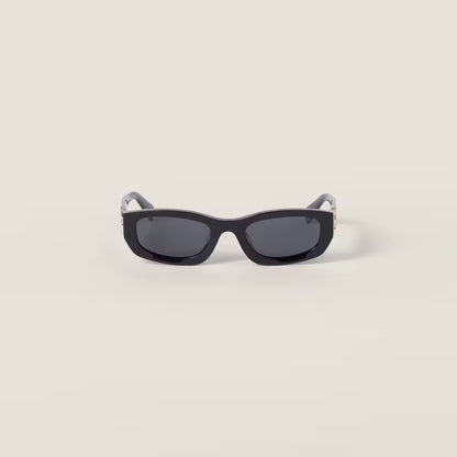 Miu Glimpse low-profile sunglasses with Slate lenses