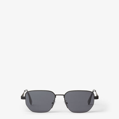 Men's Sky matte black metal sunglasses