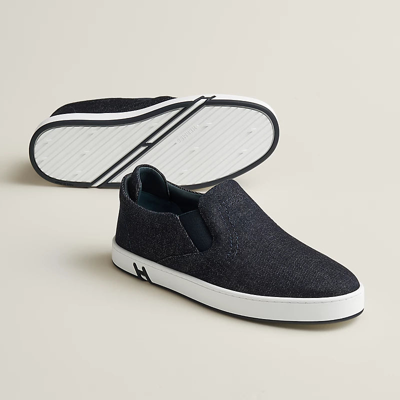 Lucky raw blue slip-on sneaker