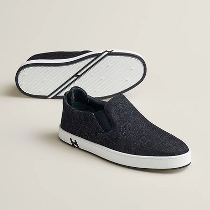 Lucky raw blue slip-on sneaker