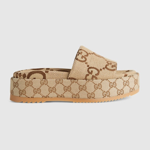 Women's platform slider sandal