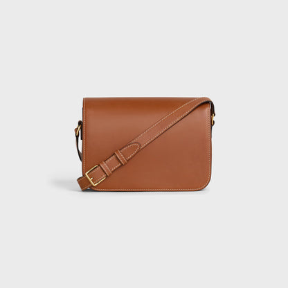CLASSIQUE TRIOMPHE BAG IN Natural Calfskin Tan