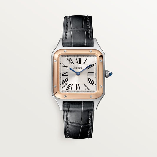 Orologio Santos-Dumont con cinturino nero