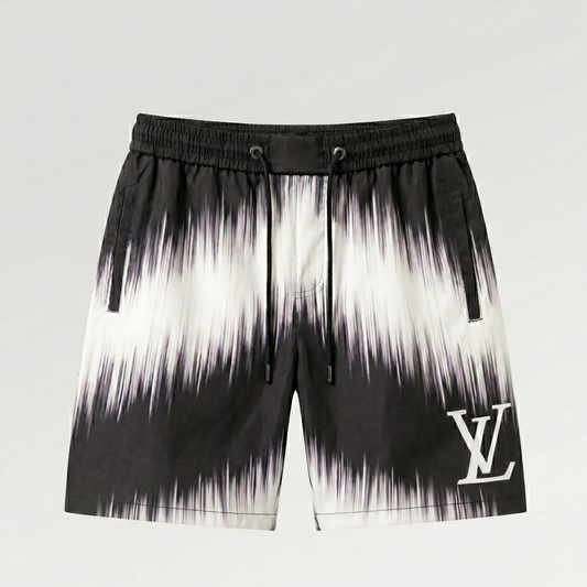 Costume da Bagno Monogram Effetto Wave Bianco/Nero