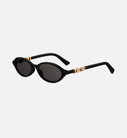 Women's oval black Treasure R1I sunglasses