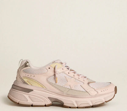 Lightstar in pink leather and mesh upper with pink star