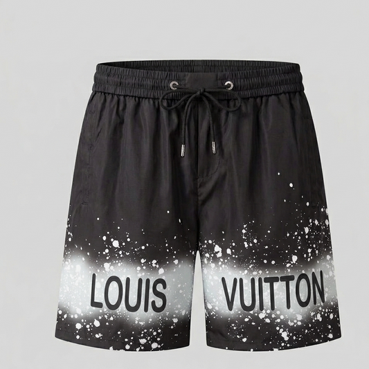 Costume da Bagno Paint Splatter Band Nero