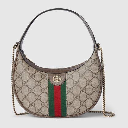 Ophidia clutch in beige and ebony GG Supreme canvas