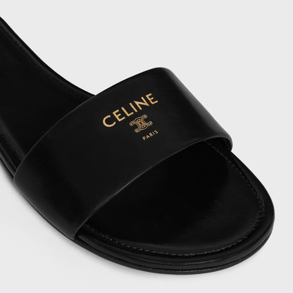 MULE COAST INFORMALE IN PELLE DI AGNELLO NERO