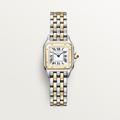 Uhr Panthère, kleines Modell, in Silber/Gold