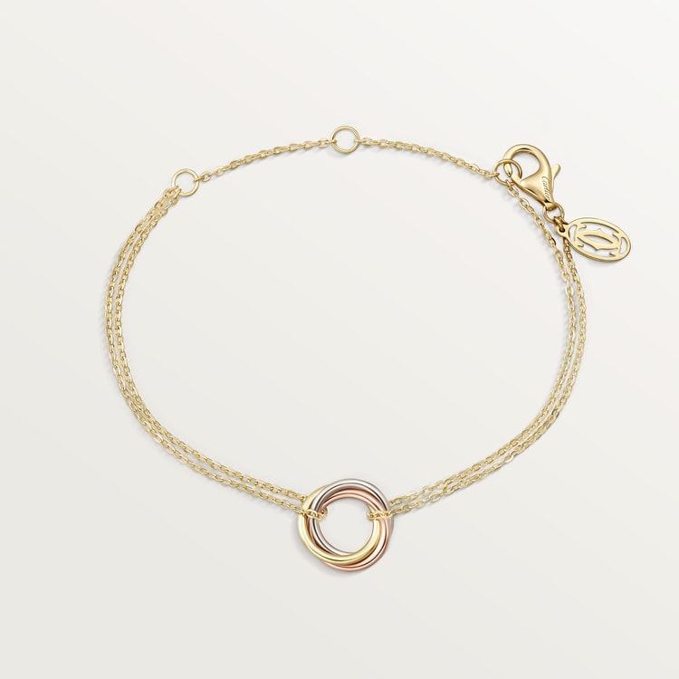 Bracciale Trinity su catena in color oro