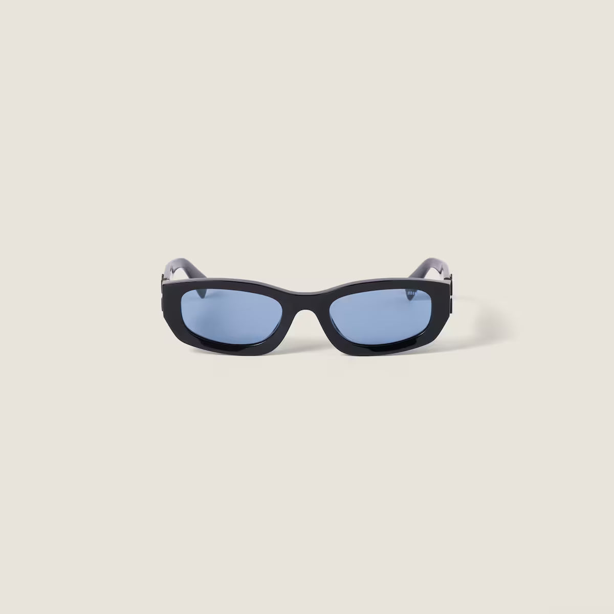 Miu Glimpse low-shape sunglasses Periwinkle lenses