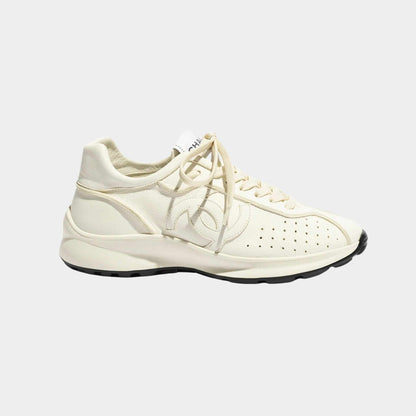 White leather sneakers