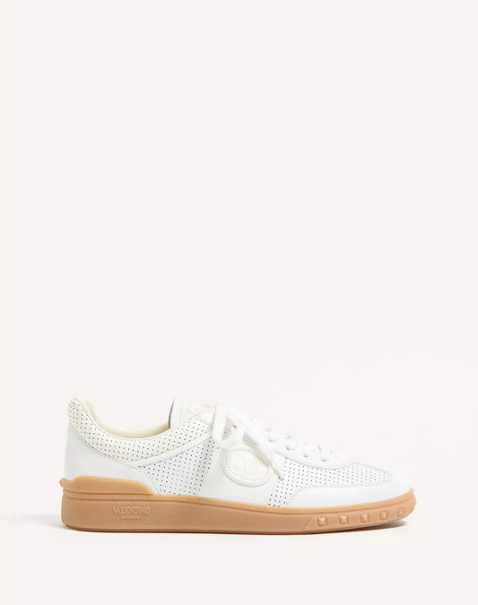 Sneaker Low Top Upvillage In Nappa Traforata Bianco
