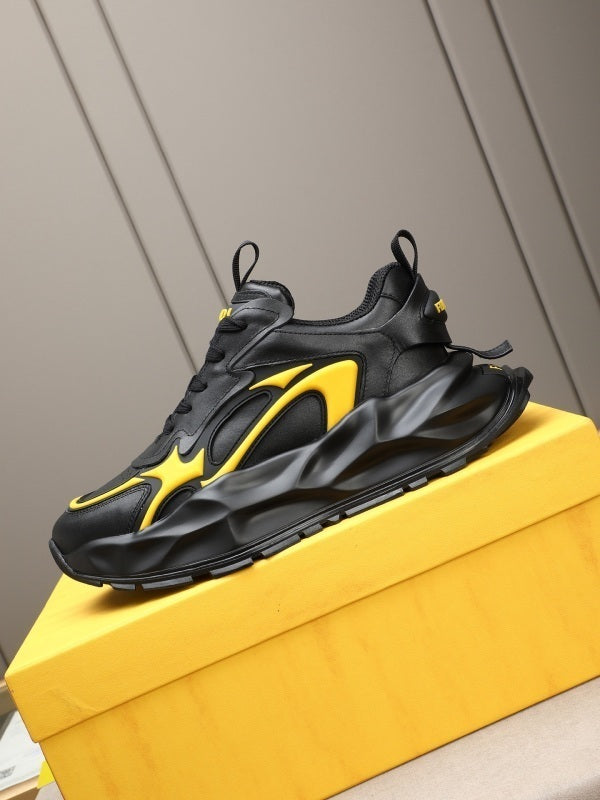 Roma sneakers in black and yellow