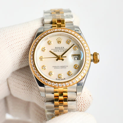 Oyster Perpetual Datejust Diamond Mother-of-Pearl Two-Tone