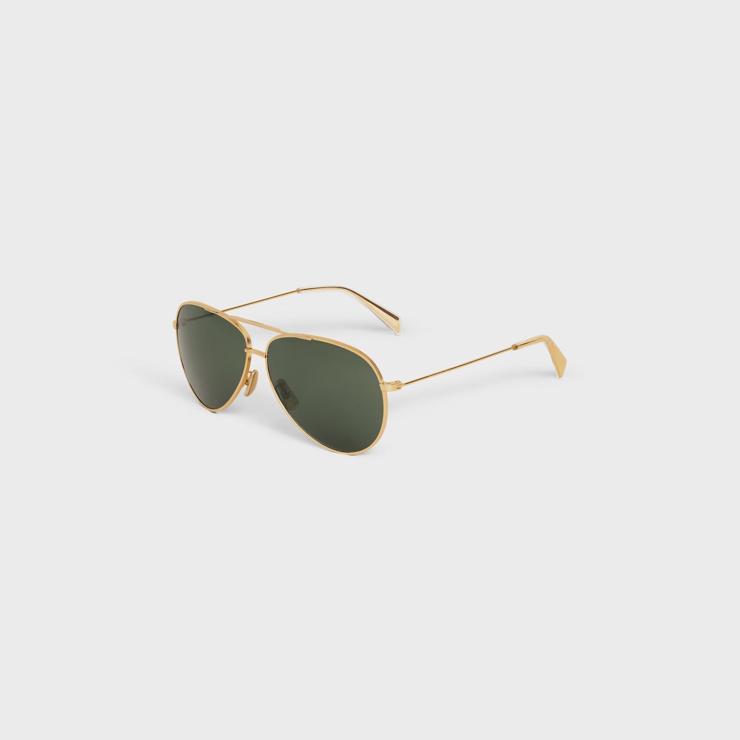 Occhiali da sole Metal Frame 01 con lenti in vetro minerale oro/verde