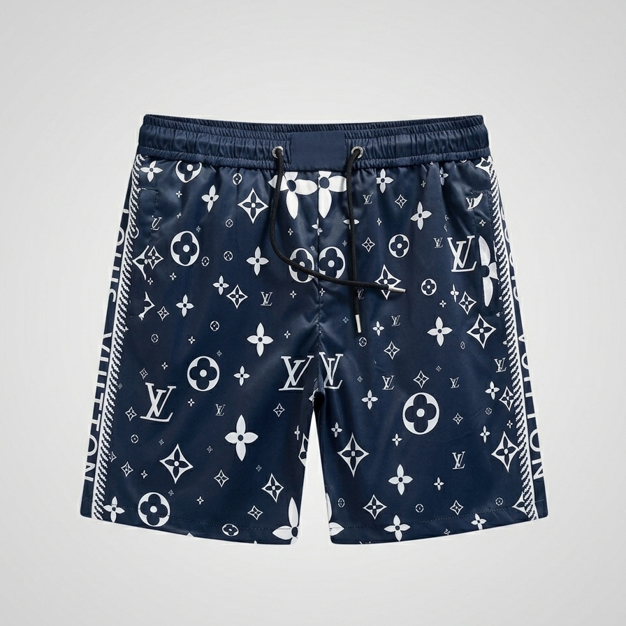 Crosshatch Monogram Midnight Blue Swimsuit