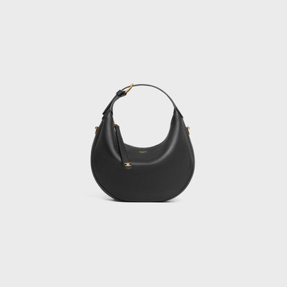 Borsa Lulu Teen in pelle di vitello granata nero