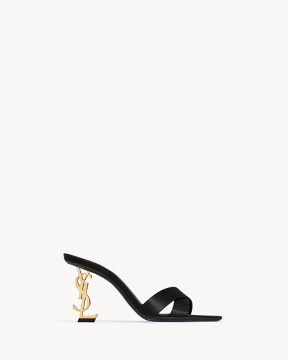 Black Silk Opyum 85mm Sandals