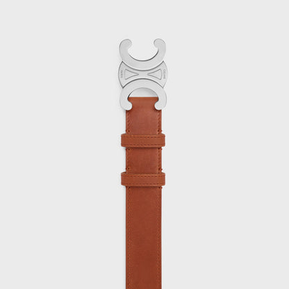 Cintura Triomphe 30 mm in pelle di vitello vintage uomo