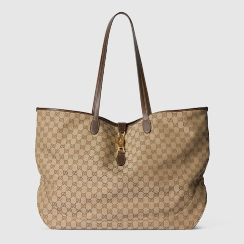 GG Jackie Shopper, große Größe, aus beigem und braunem Stoff