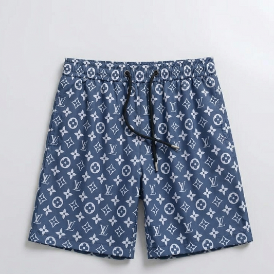 Costume da Bagno Micro-Monogram Blu Denim