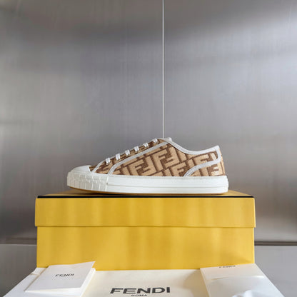 Domino FF Fabric brown Low-top sneakers