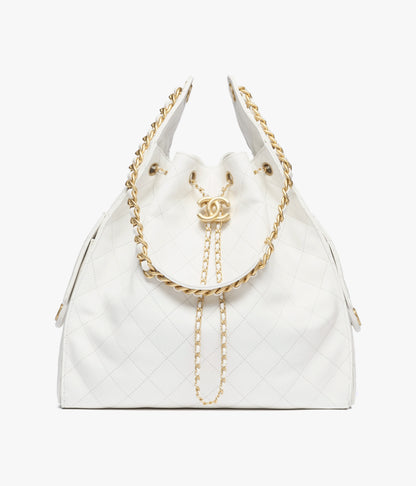 Borsa CHANEL 25 media bianco