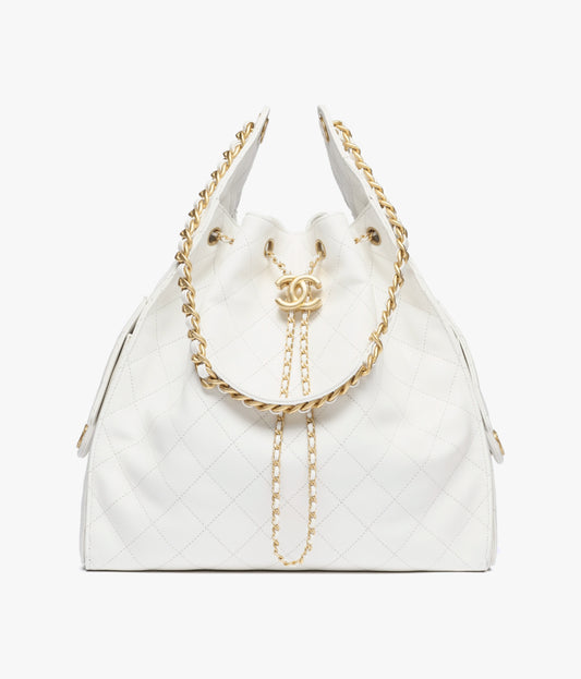 Borsa CHANEL 25 media bianco