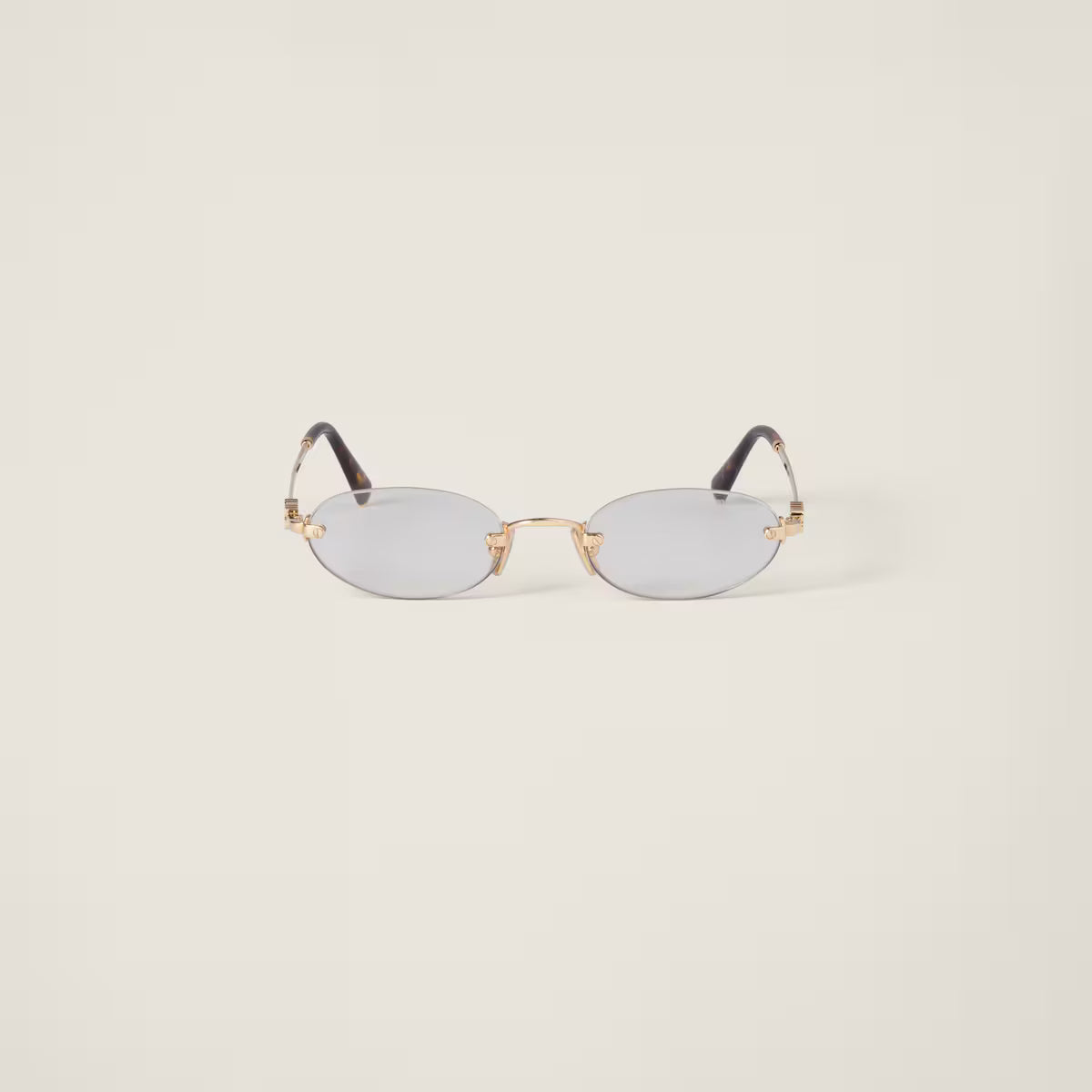 Sunglasses oval clear lenses Blu-ray