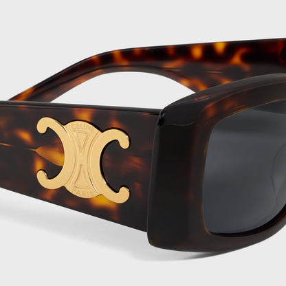 Occhiali da sole Triomphe XL 01 in acetato avana rosso donna