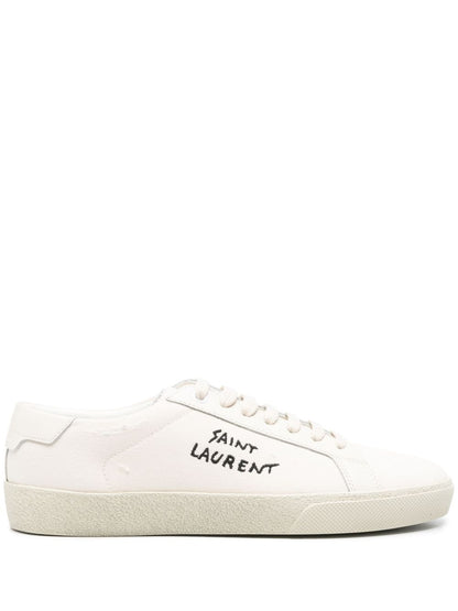 Sneakers classiche SL/06 ricamate bianche