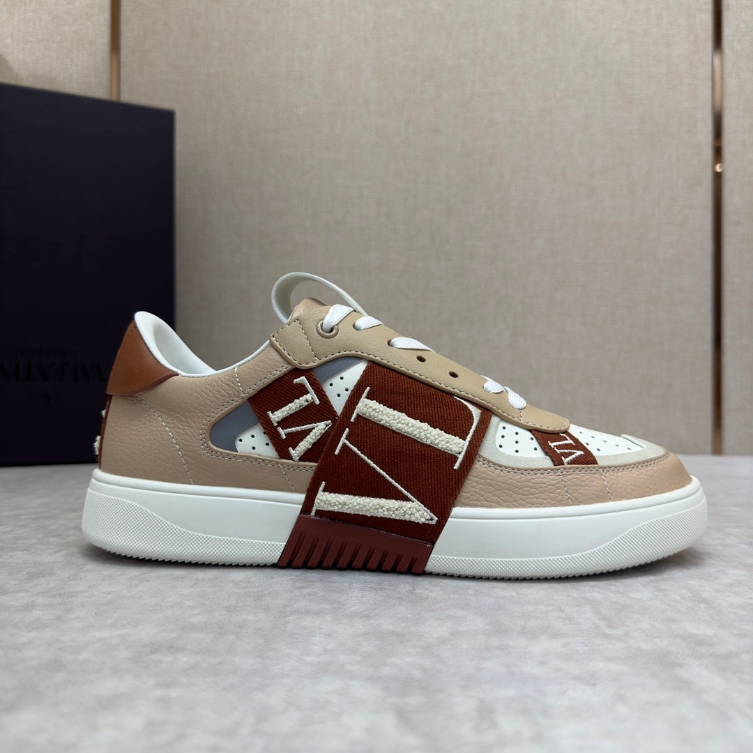 Sneakers VL7N in pelle marrone