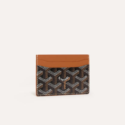 Saint-Sulpice Card Wallet Black & Tan